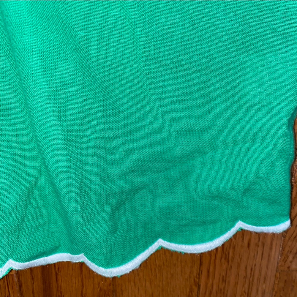 Love The Label Tuckernuck $300 Green Paradise Thea Open Work Eyelet Blouse Small - Picture 5 of 11